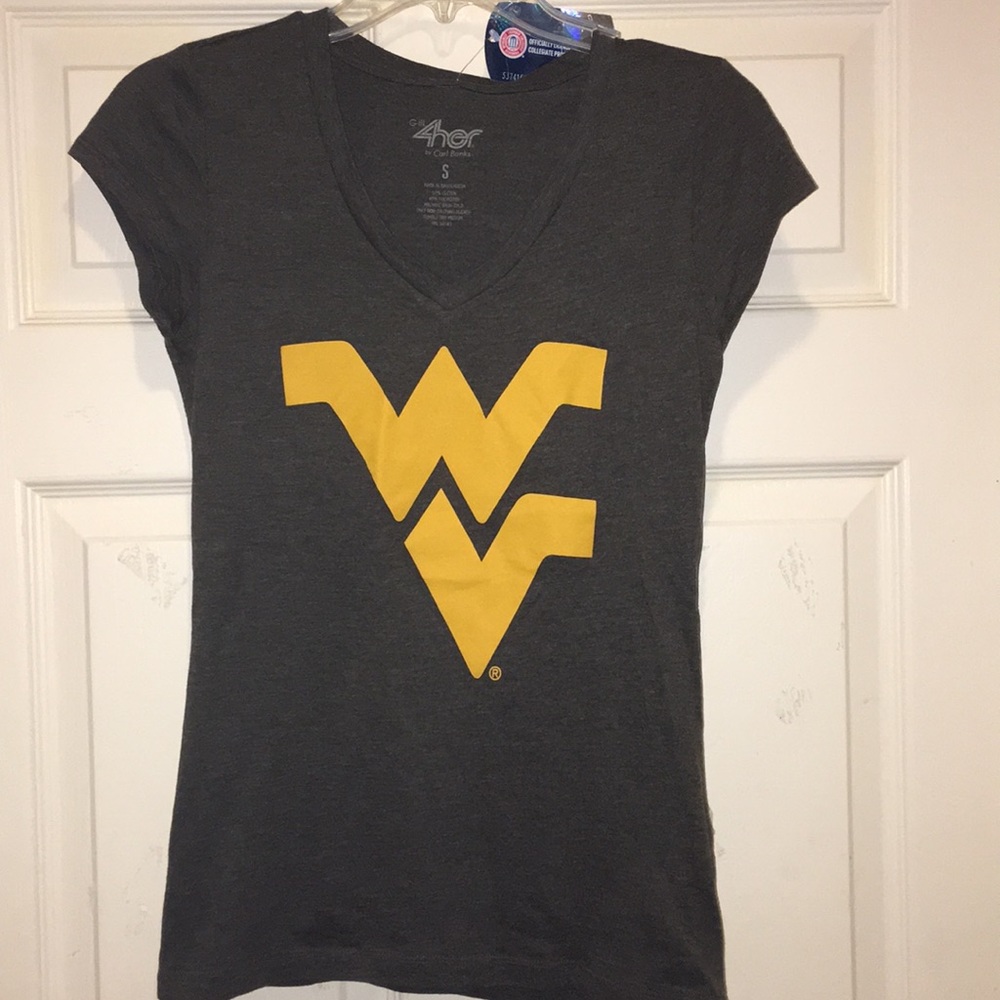 West Virginia Heather Dark Gray Graphic Tee Shirt